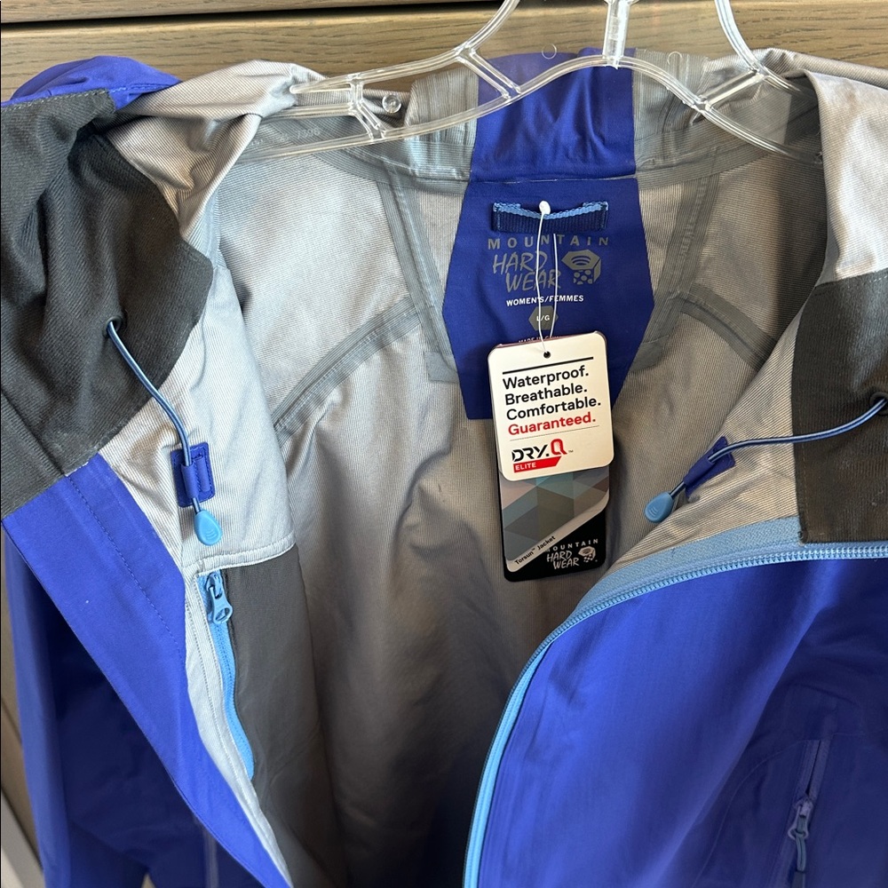 Mountain Hardwear “Torsun” Nectar Blue 2-Piece Puffer Jacket & Shell, Women’s L - Picture 3 of 8
